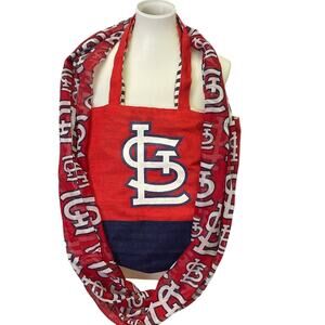 St Louis Cardinals Baseball Womens Infinity Scarf Giveaway Burlap Tote Bag Lot